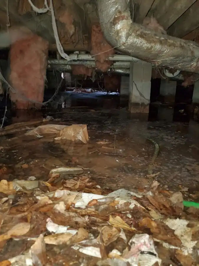 Crawl space flood assessment for Commercial Water Damage Restoration in The Dalles